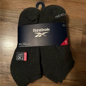 Reebok Men's Dark Gray Low Cut Socks - 6 Pack